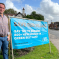 Conservative Parliamentary Candidate, James Spencer campaigning in Colney Heath against the proposed over development of the village